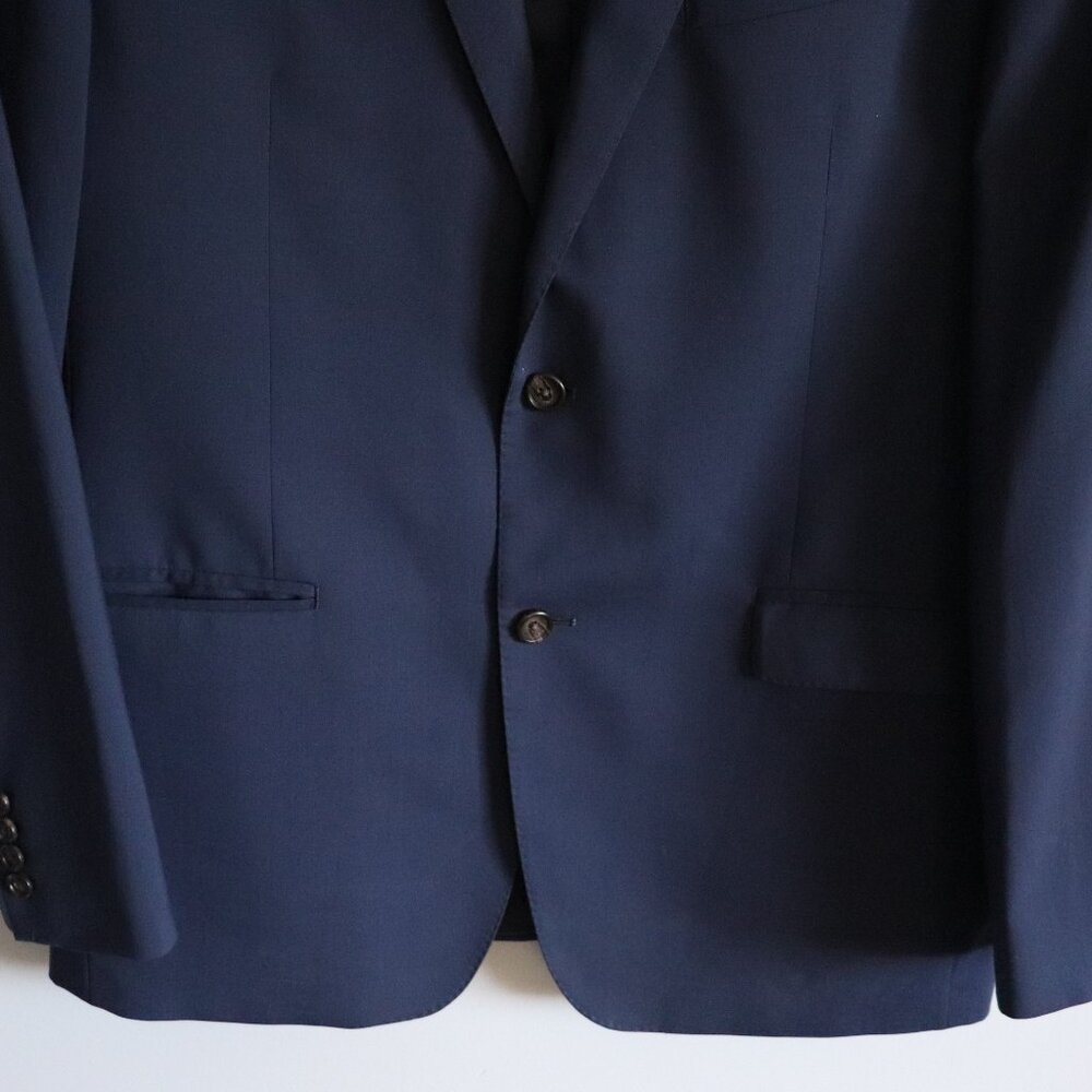 Ralph Lauren Men's Blue 44L Single-Breasted Wool V-Neck Formal Lined Blazer - Picture 7 of 15